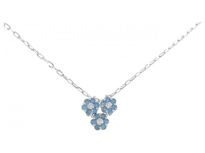 Autre Marque Collana di diamanti 2 vie in oro bianco Au750 Argento - vista 6