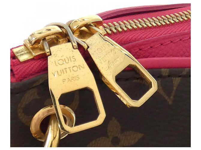 Borsa Pallas Monogram Louis Vuitton Marrone Rosa Gold hardware - vista 4