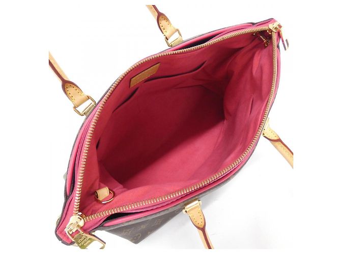 Borsa Pallas Monogram Louis Vuitton Marrone Rosa Gold hardware - vista 7