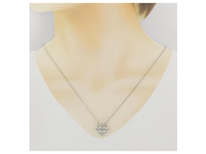 Autre Marque Collana in diamante Pt900 Pt850 Argento - vista 6