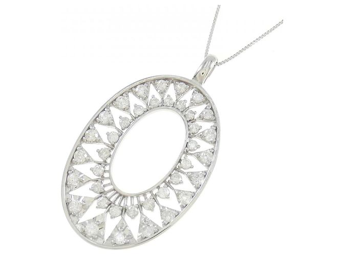 Autre Marque Collana in diamante in oro bianco Au750 Argento - vista 3