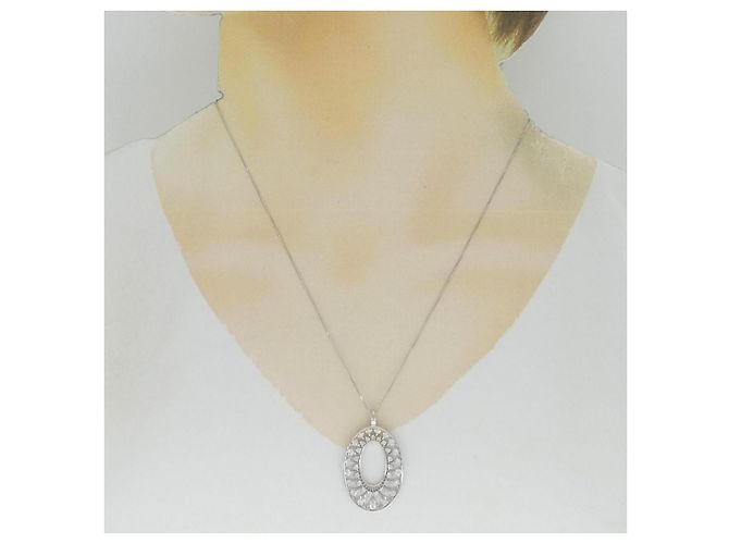 Autre Marque Collana in diamante in oro bianco Au750 Argento - vista 6