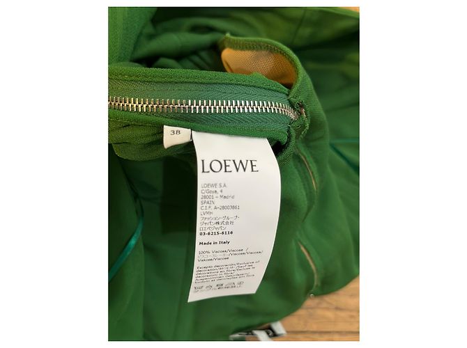 Loewe Vestido Modi drapeado verde Verde oscuro - vista 10