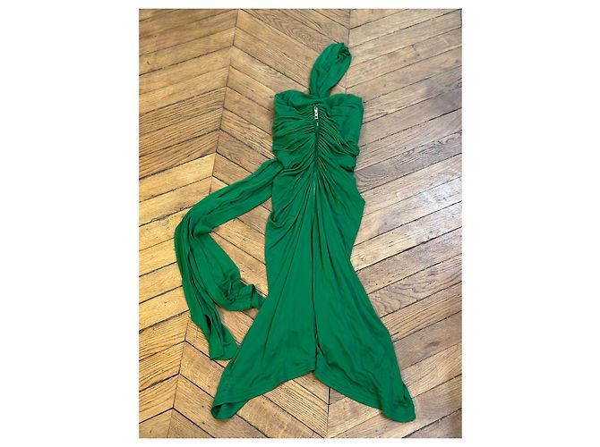 Loewe Vestido Modi drapeado verde Verde oscuro - vista 11