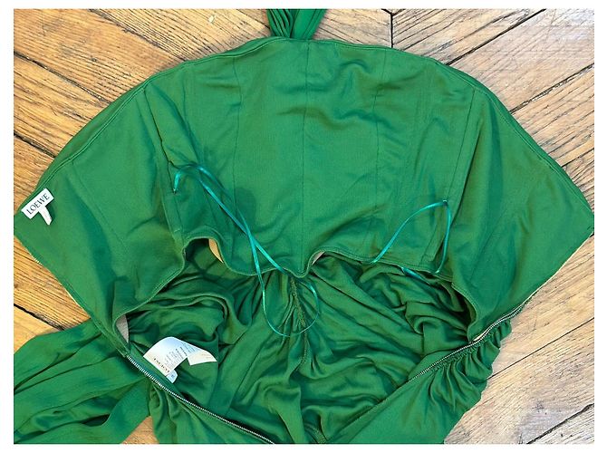 Loewe Vestido Modi drapeado verde Verde oscuro - vista 14
