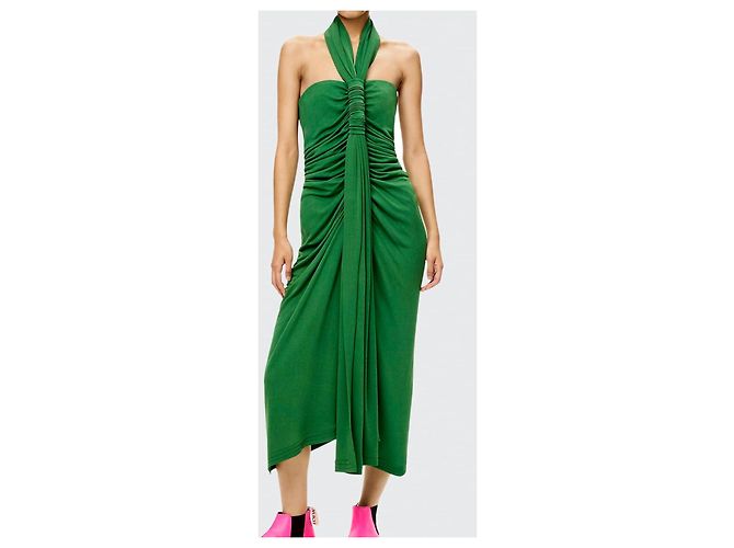Loewe Vestido Modi drapeado verde Verde oscuro - vista 5