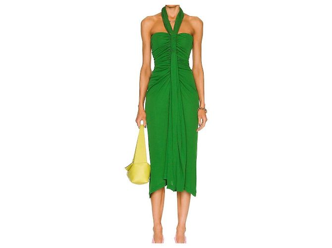 Loewe Vestido Modi drapeado verde Verde oscuro - vista 6