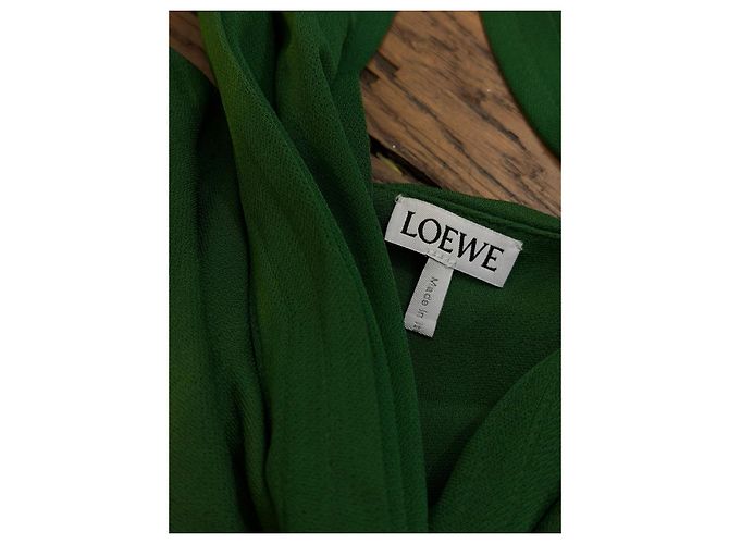 Loewe Vestido Modi drapeado verde Verde oscuro - vista 9