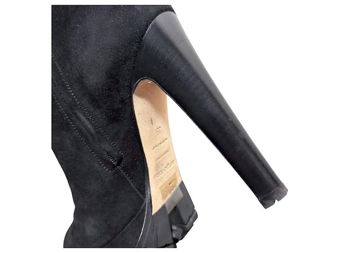 Autre Marque Botas Curtas de Camurça SHANA da Sergio Rossi Preto - vista 11