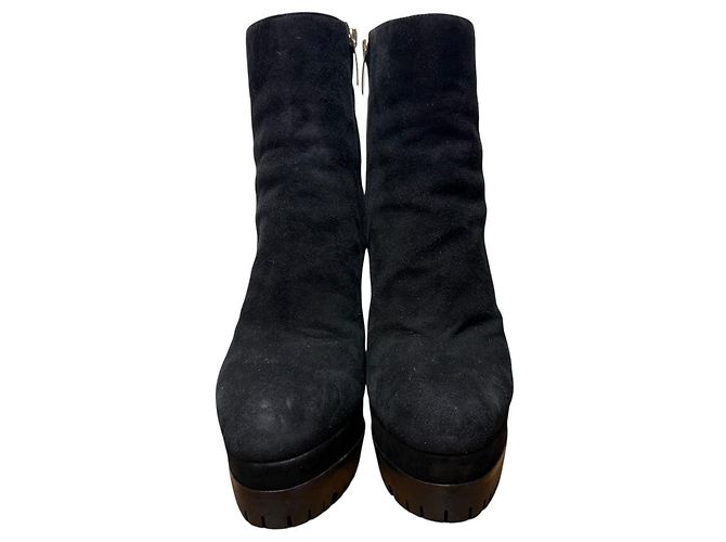Autre Marque Botas Curtas de Camurça SHANA da Sergio Rossi Preto - vista 2