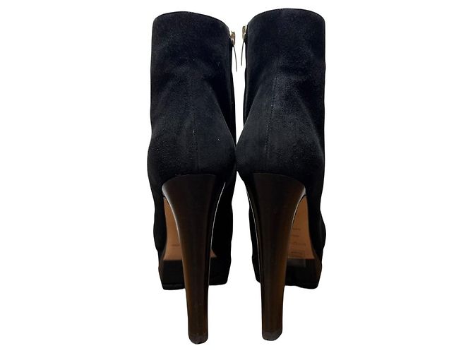 Autre Marque Botas Curtas de Camurça SHANA da Sergio Rossi Preto - vista 4