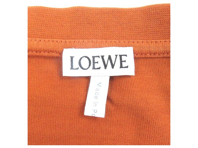 Camiseta de algodón con bordado Anagram Loewe Castaño - vista 5