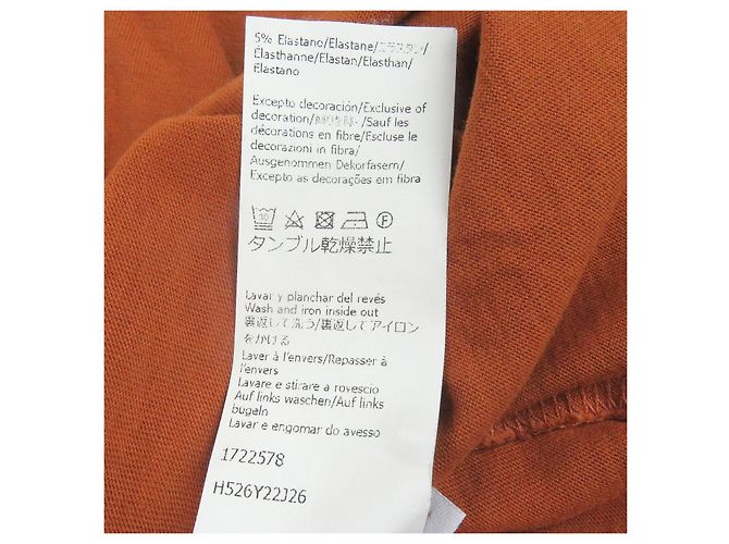 Camiseta de algodón con bordado Anagram Loewe Castaño - vista 8