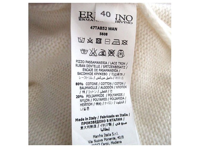 Autre Marque Strickkleid Ermanno Scervino Weiß Aus weiß - Ansicht 5