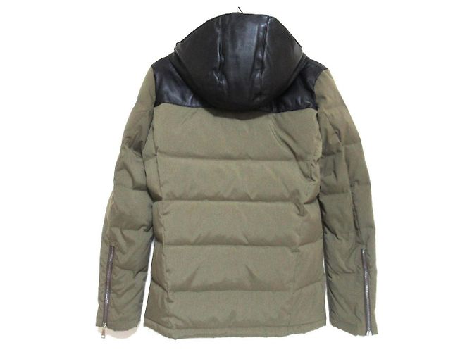 Autre Marque wjk Lamb Leather Down Jacket Black Green Khaki - view 2