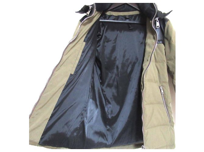 Autre Marque wjk Lamb Leather Down Jacket Black Green Khaki - view 4