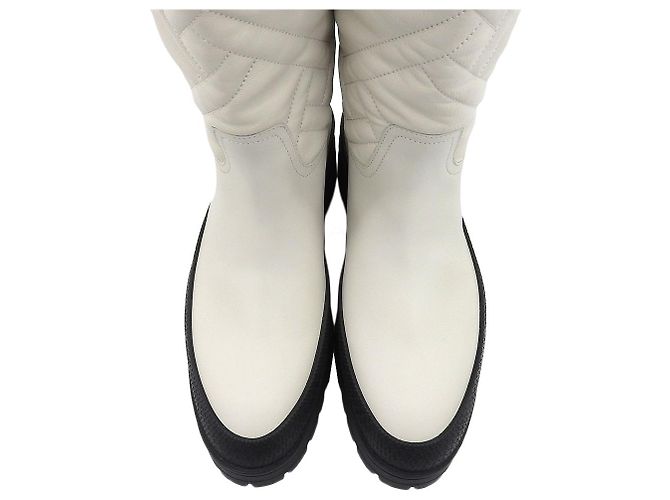 Botas Largas de Cuero FUJI de Hermès Blanco - vista 2