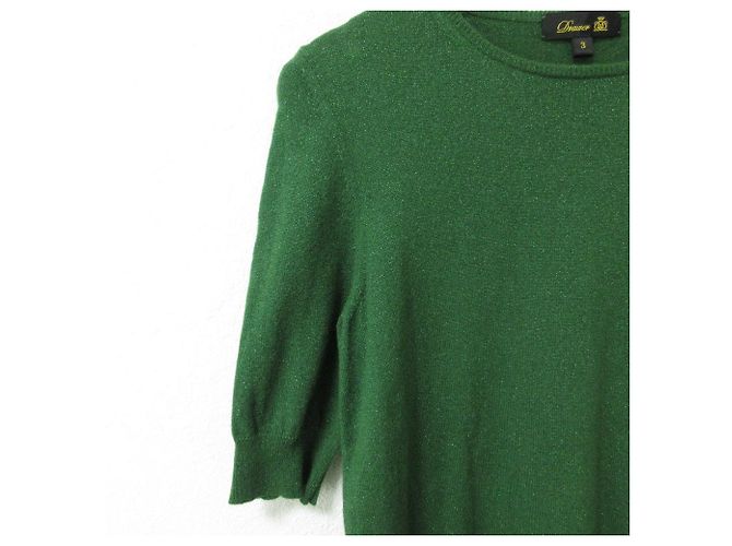 Autre Marque Pullover in cashmere a collo rotondo e maniche corte Drawer Verde - vista 4