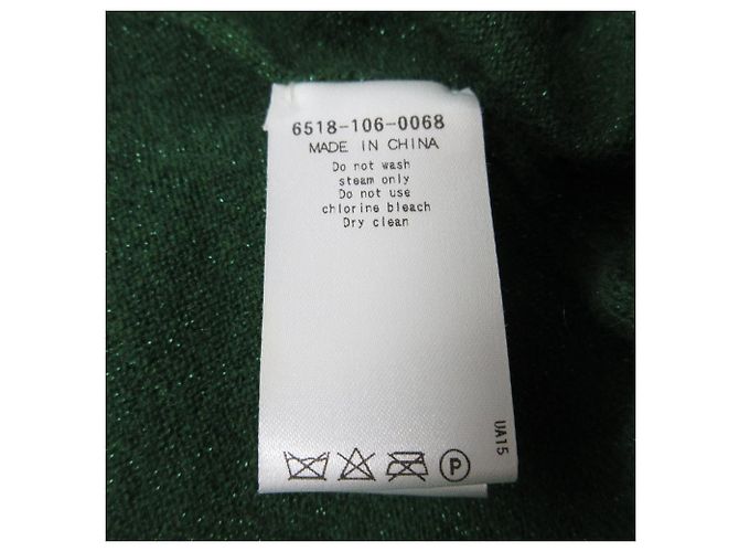 Autre Marque Pullover in cashmere a collo rotondo e maniche corte Drawer Verde - vista 6