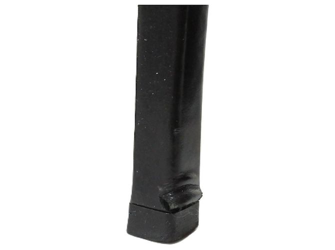 Botines cortos de tacón alto de cuero con punta afilada Gucci Negro - vista 12
