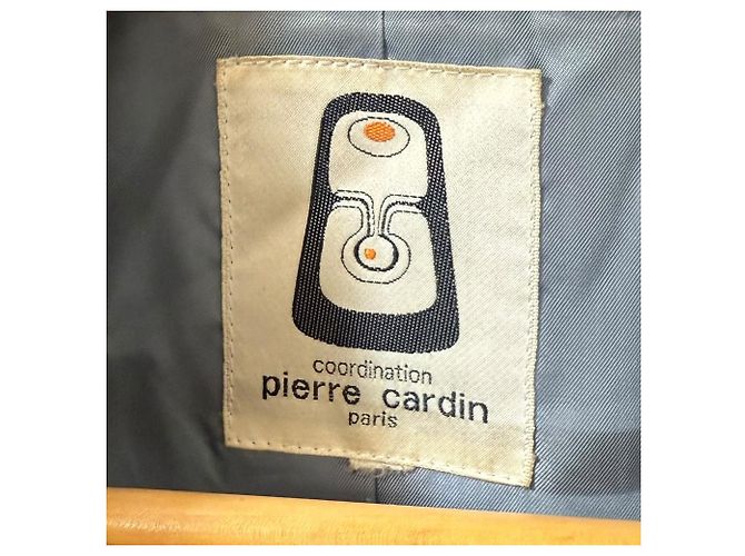 Autre Marque Abrigo ceñido con cuello de piel Pierre Cardin Castaño - vista 5