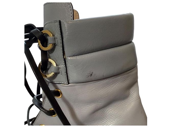 Bottines courtes en cuir Stuart Weitzman Marron - vue 11