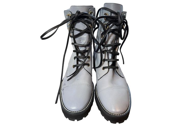 Bottines courtes en cuir Stuart Weitzman Marron - vue 2