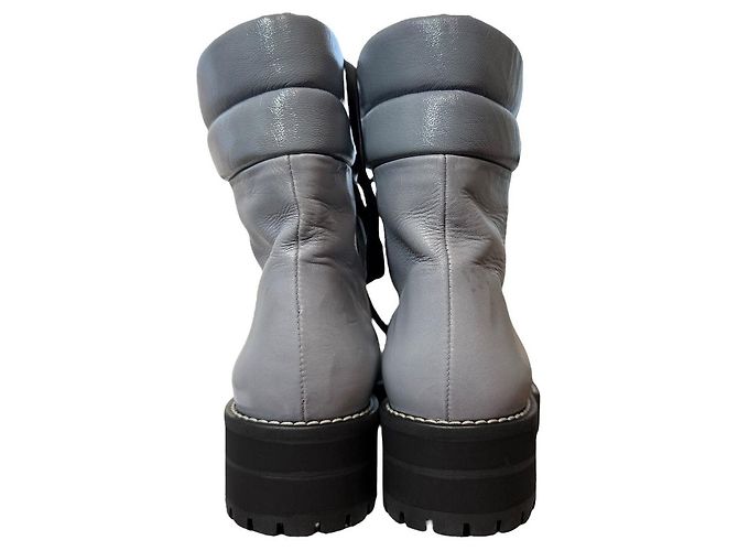 Bottines courtes en cuir Stuart Weitzman Marron - vue 5