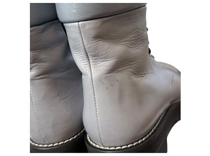 Bottines courtes en cuir Stuart Weitzman Marron - vue 9