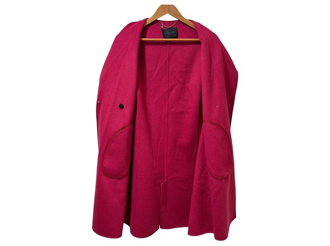 Autre Marque Abrigo con cinturón ANTEPRIMA 100% cachemira Rosa - vista 4