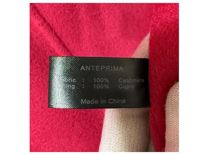 Autre Marque Abrigo con cinturón ANTEPRIMA 100% cachemira Rosa - vista 7