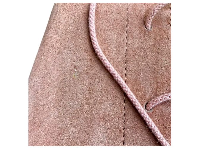 Autre Marque Stouls Wildleder-Kleid Pink - Ansicht 9