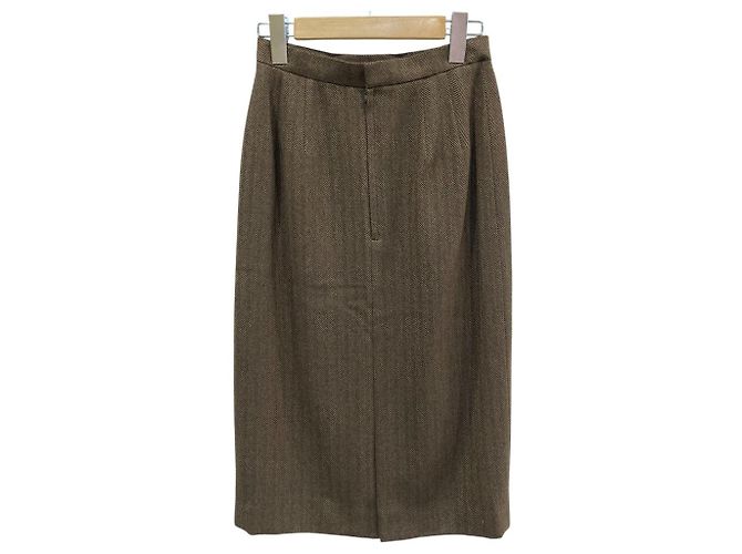 Autre Marque DAKS Herringbone Set ohne Kragen Braun - Ansicht 10