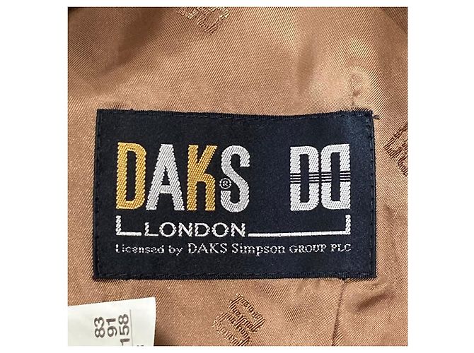 Autre Marque DAKS Herringbone Set ohne Kragen Braun - Ansicht 11