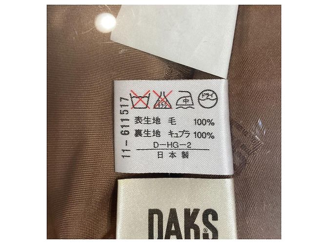 Autre Marque DAKS Herringbone Set ohne Kragen Braun - Ansicht 8