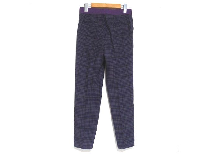 Autre Marque Drawer Check Karo-Hose Lila - Ansicht 2