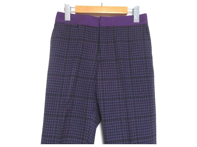 Autre Marque Drawer Check Karo-Hose Lila - Ansicht 3