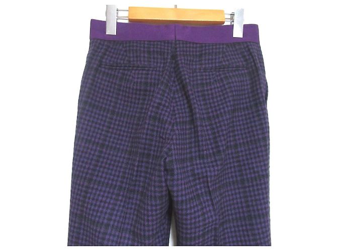 Autre Marque Drawer Check Karo-Hose Lila - Ansicht 4