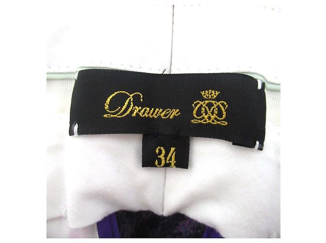 Autre Marque Drawer Check Karo-Hose Lila - Ansicht 8