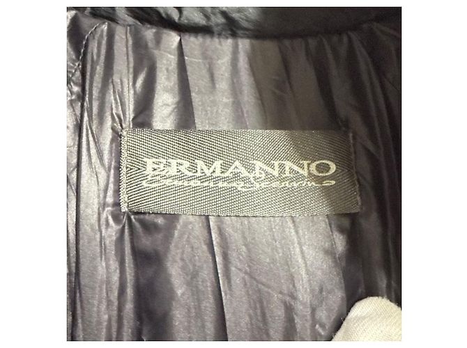 Autre Marque Abrigo de Plumas Ermanno Scervino Negro - vista 5