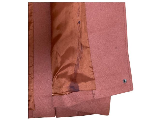 Autre Marque Abrigo con capucha de piel de zorro Diagram GRACE CONTINENTAL Naranja - vista 9