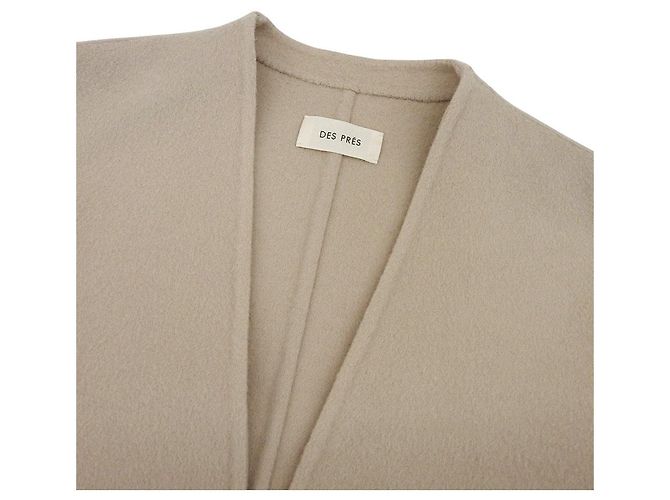 Autre Marque Abrigo de Melton Doble Cara Beaver DES PRES Beige - vista 3