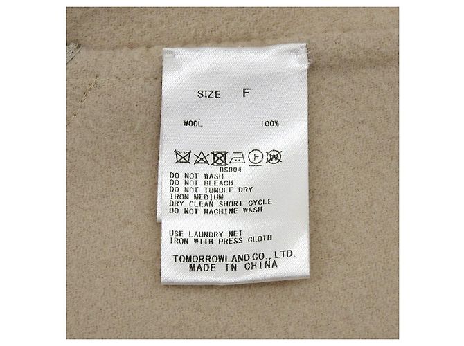 Autre Marque Abrigo de Melton Doble Cara Beaver DES PRES Beige - vista 7