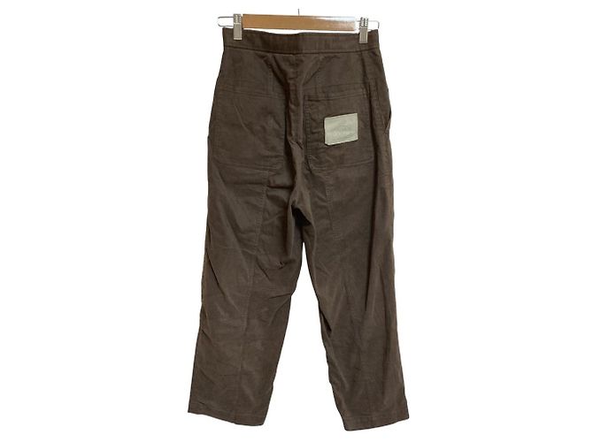 Autre Marque Pantalon à couture centrale Drawer Marron - vue 2