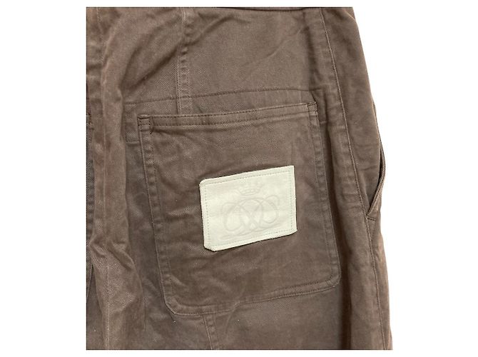 Autre Marque Pantalon à couture centrale Drawer Marron - vue 4