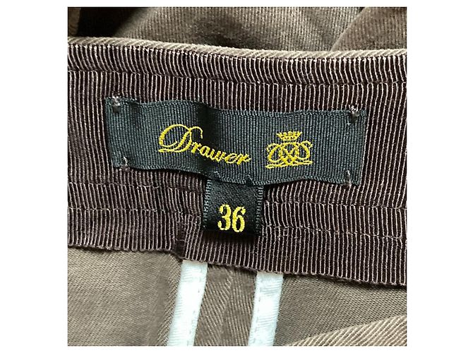 Autre Marque Pantalon à couture centrale Drawer Marron - vue 5