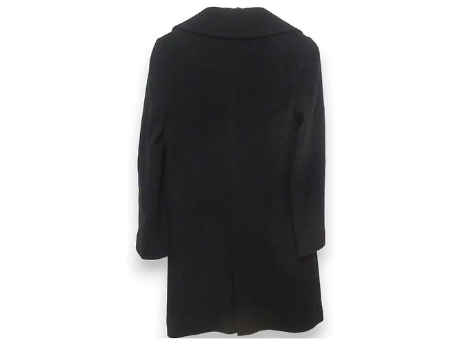 Autre Marque Abrigo de lana y cachemira Jiyuku Negro - vista 4