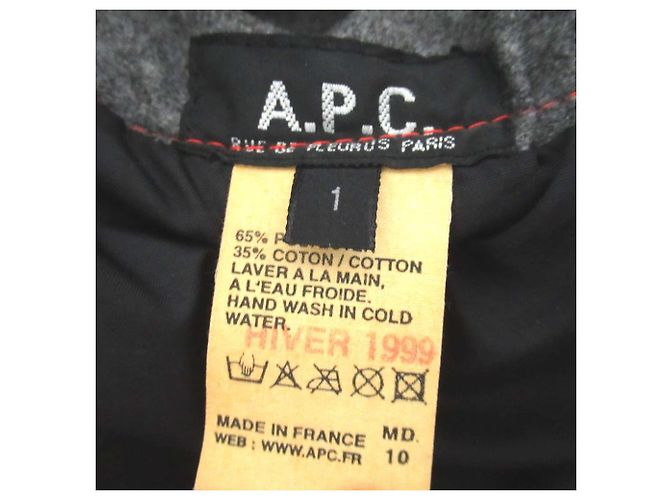 Apc Abrigo acolchado de PVC A.P.C. Roja - vista 12