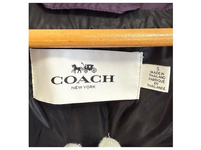 Chaqueta de nylon Coach Púrpura - vista 6