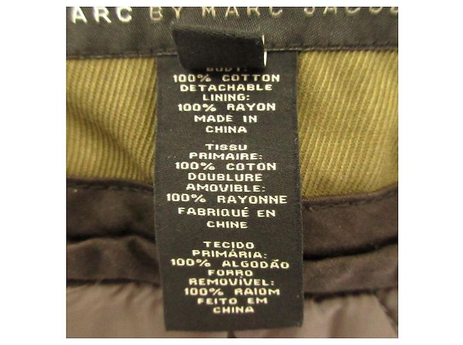 Abrigo Mods Quilting Liner de Marc by Marc Jacobs Verde Caqui - vista 8